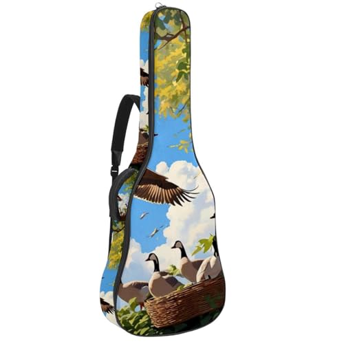 Housse de guitare étanche avec couche de protection et multipoches