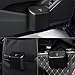HZXINWANG Car Trash Can, 1.0 Liters, Plastic, Trash Can Set, Multi-Purpose, Easy to Install, Includes 75 Garbage Bags