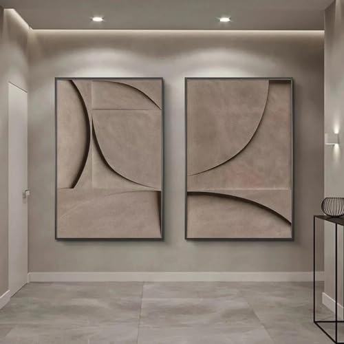 Peinture sur toile pour habiller un mur vide au-dessus du canapé avec l'art abstrait