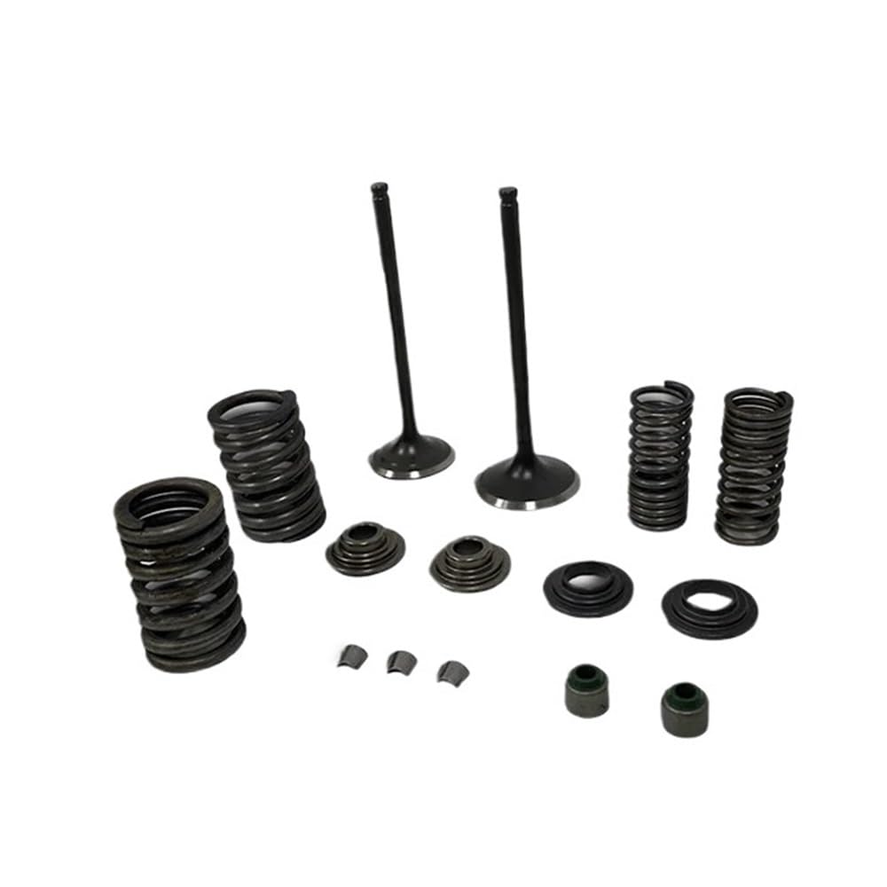 Misura for CBF150 XR150L KTT150 Motore Del Motociclo VALVOLA di SCARICO VALVOLA di ASPIRAZIONE Kit Con Paraolio E Piastra di Bloccaggio
