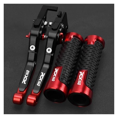 ]Ԃ̃nho[Gh PCX150 oCN PCX 150 u[L Nb` o[ 7/8 C` 22mm nho[ Obv Jo[ɍœK(Red)