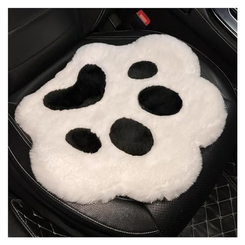 Coussin de siège voiture patte de chat en peluche noire pour trajets cocooning