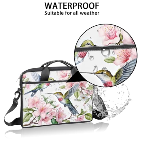 Bolso para portátil floral Watercolor Flower de 15 pulgadas miniatura 3