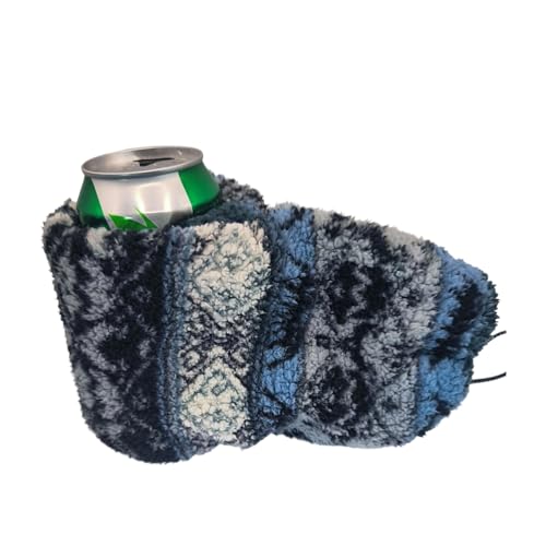 Tyinerc Guantes Para Beber Cerveza,Guante Aislante Para Bebidas Calientes,Portavasos Aislante Para Lata De Cerveza | Para Adultos Invierno Acampada Hogar Bar Cocina Fiestas Familiares