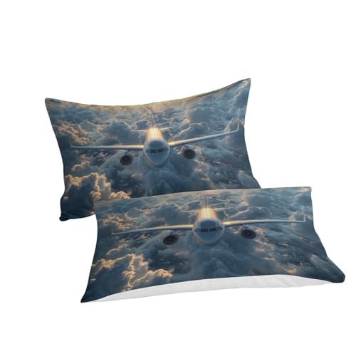 Parure de lit avion de passagers 3D microfibre douce anti-transpiring - 3