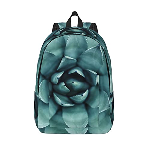 Sac à dos ordinateur portable grand volume avec compartiment rembourré et motif succulente M
