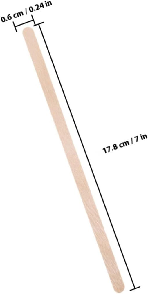 FRCOLOR 1000pcs Wood Stir Sticks 17.8cm Long Natural Coffee Stirrer Sticks Easy to Clean Safe and Sturdy Wooden Drink Stirrers for Home and Office