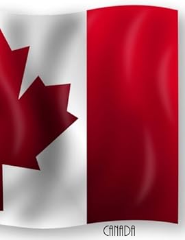Paperback Canada: Canadian Flag Notebook/Journal with 110 Lined Pages (8.5 x 11) Book