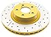 DBA DBA2309X Street Series Gold Cross-Drilled and Slotted Rear Vented Disc Brake Rotor