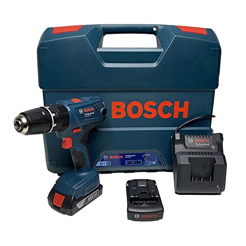 Schlagbohrmaschine, 18 V (2 x 1,5 Ah) GSB 18 V-21 im Koffer – Bosch 0615990M00