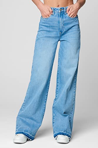 [BLANKNYC] Womens Luxury Clothing Rib Cage Five Pocket Jeans with Released Hem Detail, Comfortable & Stylish Pant2