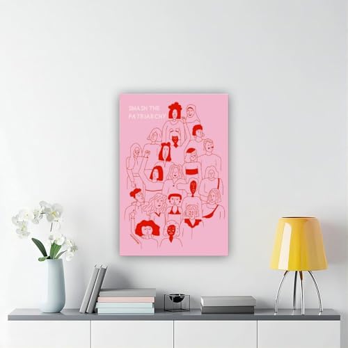 Toile Down with Patriarchy ! Décoration murale grand format pour briser la monotonie - 6