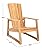 SAFAVIEH Couture Patio San Juan Natural Brazilian Teak Wood Outdoor Adirondack Chair