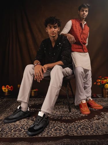 Image of Bacca Bucci Men Rangreza Sneakers for Indian Festive and Ethnic Wear