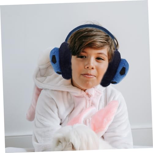 BESPORTBLE Soccer Shape Winter Ear Warmer Earmuff for Boys Practical Cold Weather Ear Cover Durable Protective Blue Black3