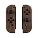 eXtremeRate NS Hülle Gehäuse Case Cover Schale Schutzhülle Tasche Kit für Nintendo Switch Joycon/Switch OLED Controller mit kompletten Tasten(Holz-Optik)-Keine Konsole Hülle
