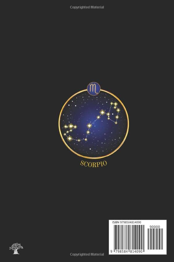 Scorpio Zodiac Gifts: Pretty & Cute Gift for People Crazy with Horoscope | Lined Notebook for Writing | Pages Decorated with Zodiac Signs | Greeting Cards Replacement image 3