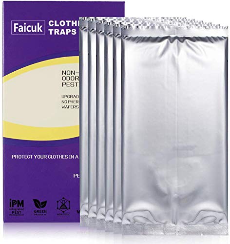 Faicuk Clothes Moth Traps With Pheromone Attractant For Closet And Carpet (6 Pack) #TOP4