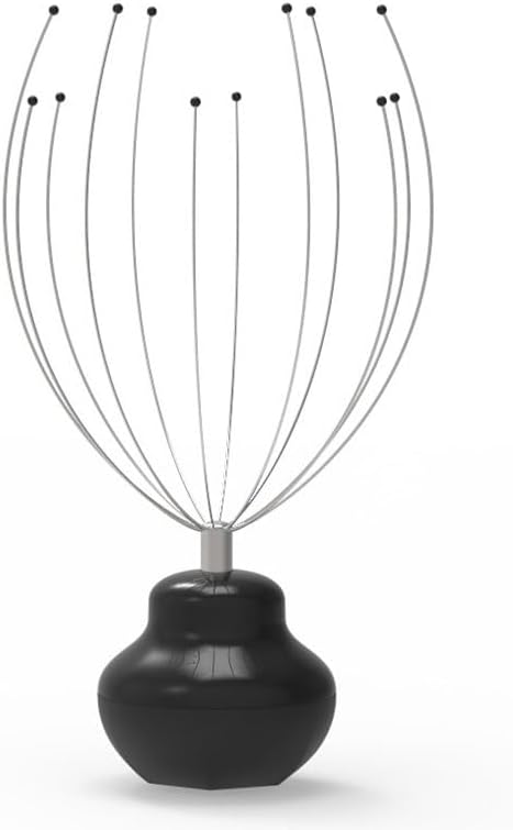 KOTOFATA - Masajeador eléctrico de cabeza de cuero cabelludo con garra de pulpo, masajeador eléctrico de cabeza del cuero cabelludo para relajación