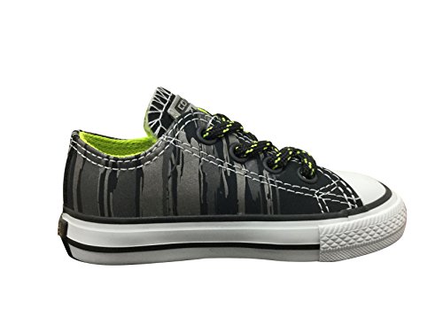 Converse Chuck Taylor All Star Ox Black/Bold Lime (Toddler) (4 Toddler M)4