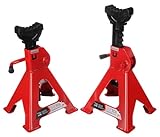 SIXTOL Mechanic Car Stand Pro 3T | Soportes para Coche | caballetes de Seguridad | Capacidad 3 toneladas | Juego 2 Piezas