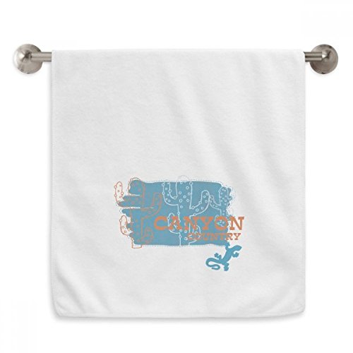 Serviette cactus et succulentes 33x74 cm blanche en coton doux - 2