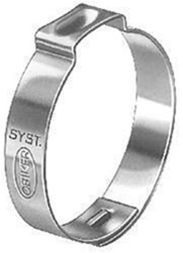 25 Crimp Type Hose Clamps Inner Diameter Range: .496