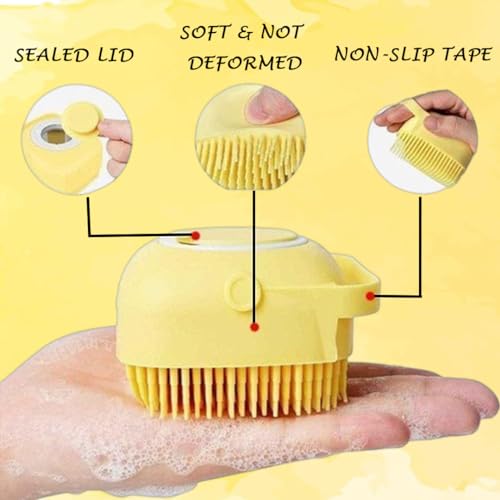 Ktein Store Ktein Silicone Bath Brush with Soap Dispenser - Image 3