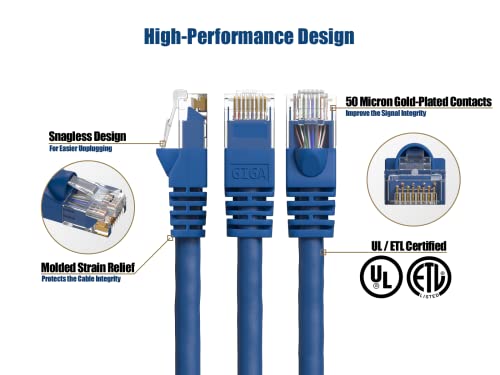 Cable Leader Cat 6 7 ft UTP Azul miniatura 2
