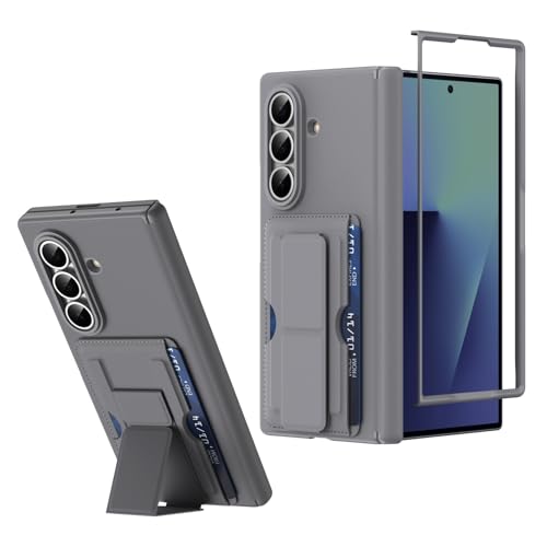 Étui Samsung Galaxy Z Fold 7 léger gris avec protection d'écran antichoc