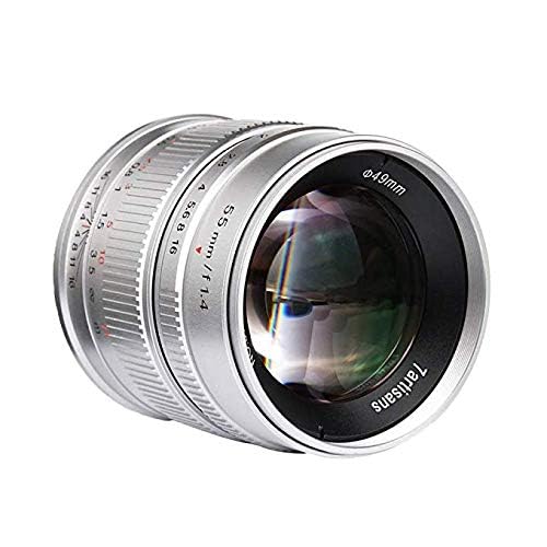 Amazon | 7artisans 55mm F1.4 APS-C 手動固定レンズ M4/3マウント