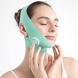 Face V Line Tape Massager Device, Soft Fabric Jawline Exerciser, Facial Strap V Line Mask Lifting Belt V Face Lifting Mask Gift for Women Mam