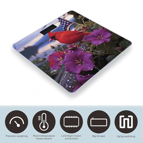 Báscula digital de baño morado Purple Morning Glory miniatura 3