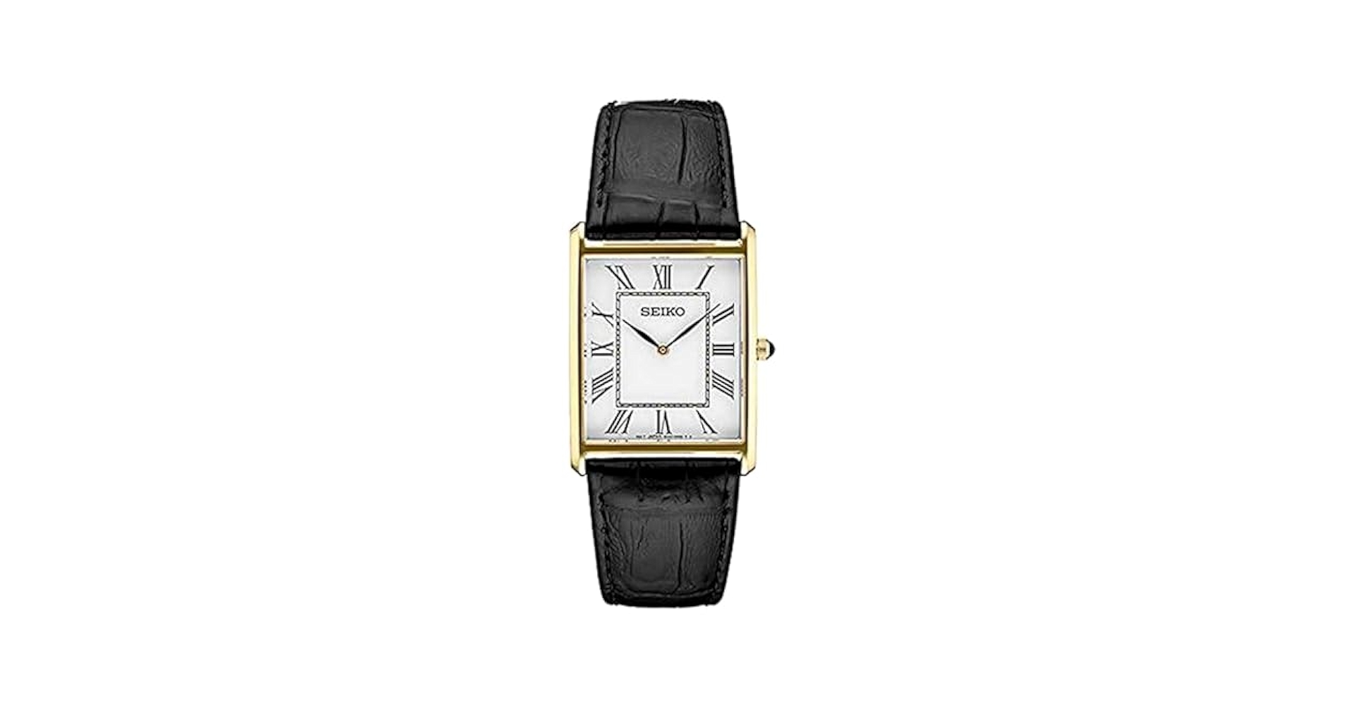 時計 SEIKO ESSENTIALS MENS SWR052 Seiko SWR052 Essentials White Dial Leather Strap Watch - REV