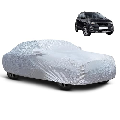 Image of Autofy Car Cover Waterproof SilverShield for Renault Triber [Year 2019 Onwards] - Triber Car Cover Dust & UV Protection Triber Car Body Cover with Mirror Pocket Soft Cotton Lining