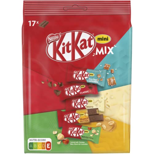KitKat - Mini Mix - Chocolat Lait, Blanc, Noisettes, Caramel - 240.9g Cover