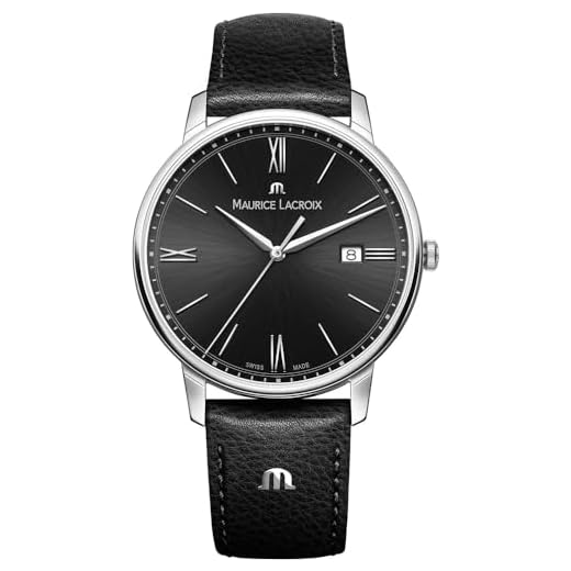 Maurice Lacroix Reloj analógico para Hombre. de Cuarzo con Correa en Cuero EL1118-SS001-310-1