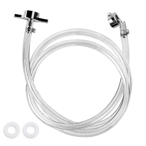 CPROSP Bierleitung 5/8 7 mm 2 m Bierschlauch mit Dichtungen CO2 Schlauch Zapfanlage Bierschlauch Set für Bierkegs Bierzapfanlagen konzipiert Wasserdicht Starke Abdichtung