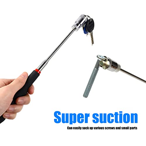 Dewkou 1 PC Telescoping Magnetic Pickup Tool 20 Lbs Magnetic Pick-up Grabber 31 Inch Extendable Magnet Stick Gadget for Men Father\'s Birthday Day Thanksgiving and Christmas