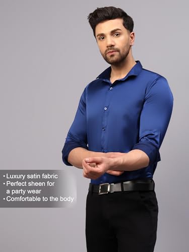 Image of CVC Mens Satin Regular Fit Formal Shirt.