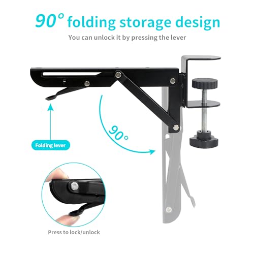 letuxaamz Clavier Supports Bureau Étagères Support – Pliables Pince D’extension de Tablette De étagère Pliable Souris avec Clip,Pinces C Réglables, Extension Table pour Table,Bureau DIY,2pcs - Les Beatles, Paul McCartney, John Lennon, RIngo Starr, George Harrison letuxaamz Clavier Supports Bureau Étagères Support - Pliables Pince D'extension de Tablette De étagère Pliable Souris avec Clip,Pinces C Réglables, Extension Table pour Table,Bureau DIY,2pcs – Image 5