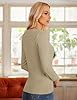 GRACE KARIN Women's Crew Neck Button Down Knitwear... #3