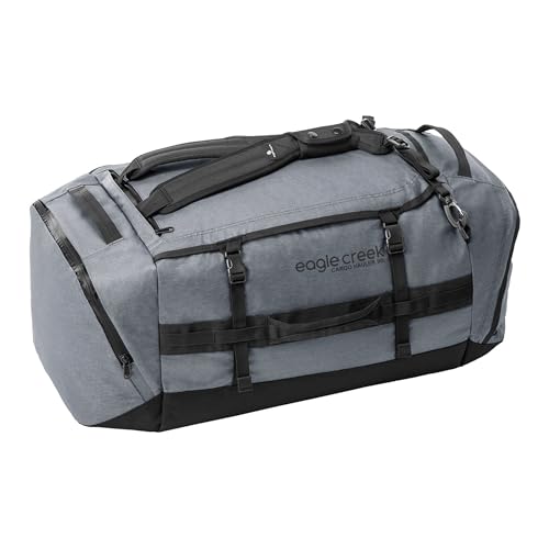 Eagle Creek Cargo Hauler Duffel Bag - Carry-On Duffel Bag for Travel - Easy Access Compartments - Lockable Zipper Opening - Water Resistant - Charcoal - 90L