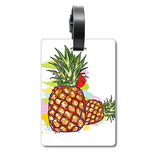 Étiquette valise couple d'ananas pour ne plus perdre son bagage en voyage