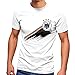Produktbild MoonWorks® Herren T-Shirt Deutschland Fußball EM-Shirt 2024 WM Fanshirt Deutschlandshirt Adler weiß XXL