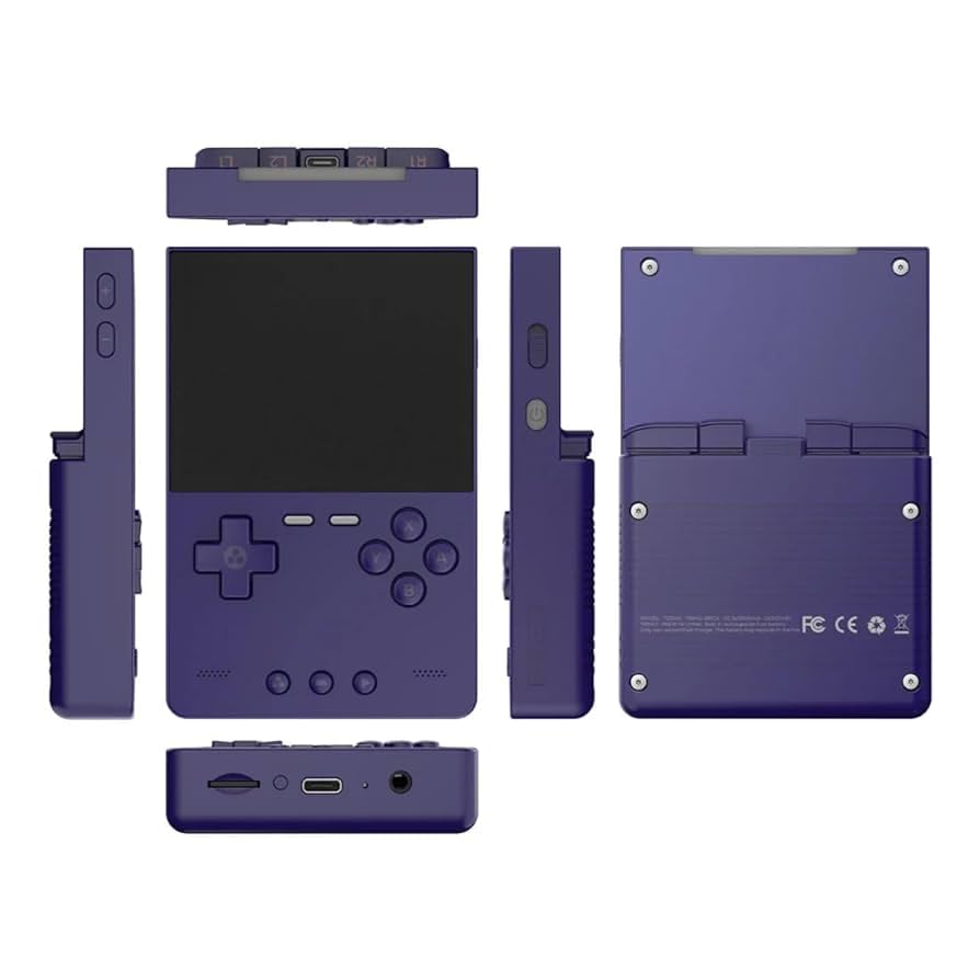 Brick Retro - Console da gioco portatile, display IPS da 3,2 pollici, Allwinner A133plus, batteria da 3000 mAh, USB-C, LED RGB, Linux