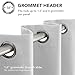 Deconovo Blackout Curtains for Bedroom–Set of 2 42W x 84L Inch Thermal Insulated & Noise Reducing Panels–Home Window Room Darkening Sustainable Grommet Drapes for Living Room Nursery, Greyish White