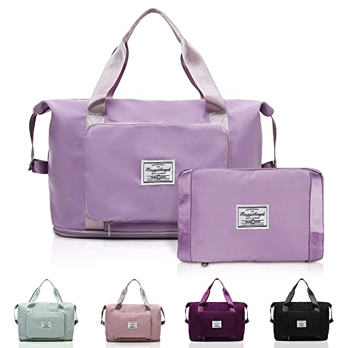 Bolsa de Viaje Plegable de Gran Capacidad, QLFJ-FurDec Bolsas Mano Ligeras E Extensible Impermeables, Adecuadas para los Fines de Semana, Noche, Vacaciones, Shopping, el Gimnasio