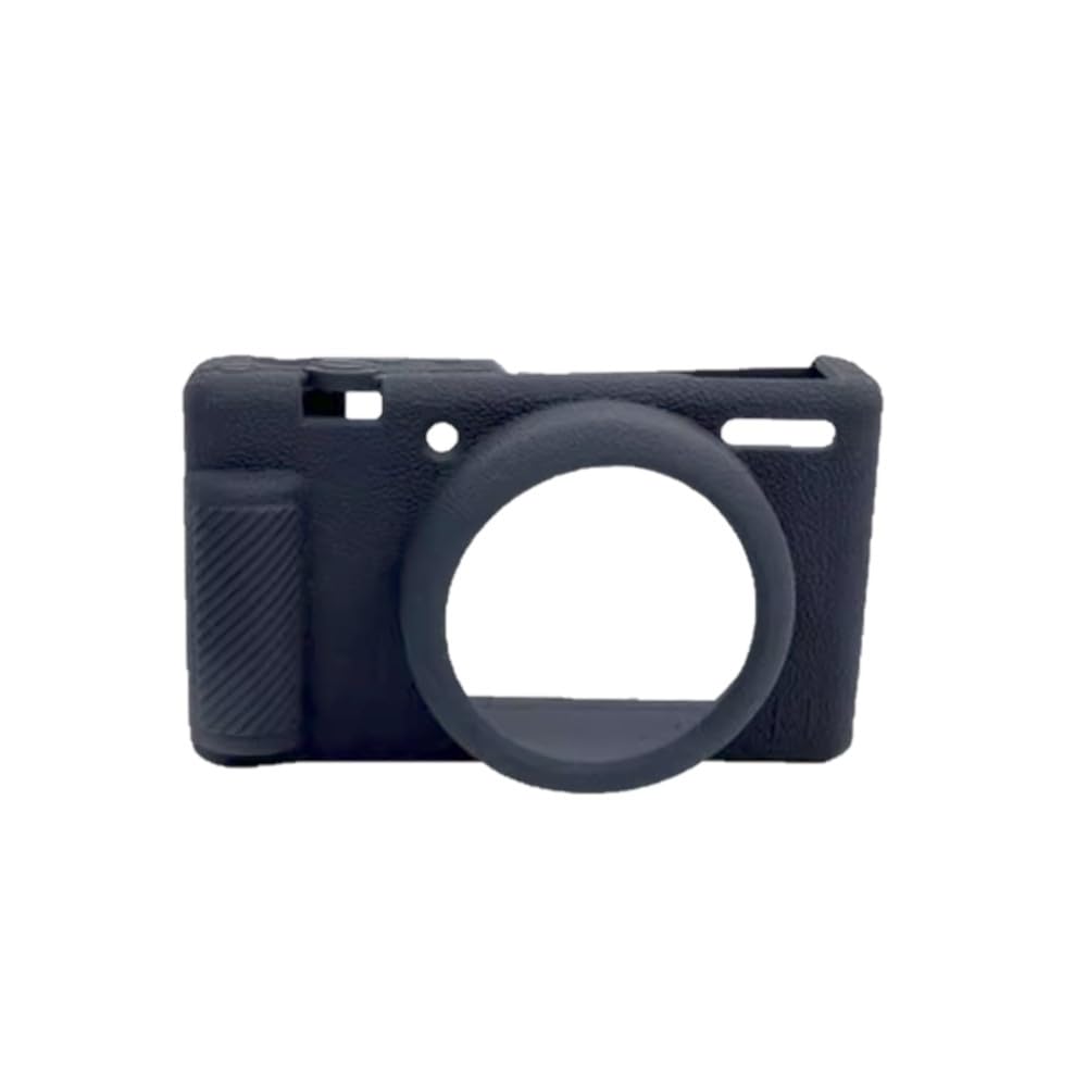 Custodia per fotocamera nera in morbido silicone antiscivolo texture armatura protezione corpo per fotocamera Sony ZV-1 II