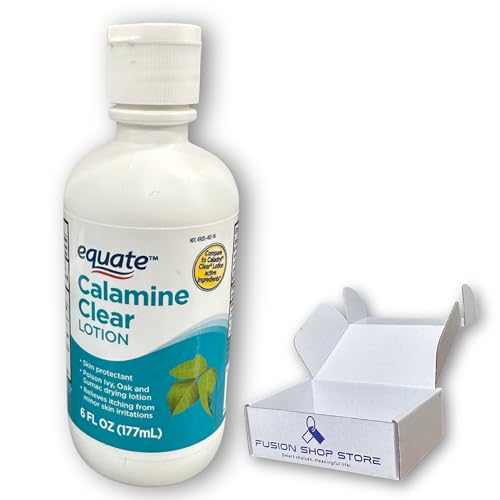 Calamine Clear Lotion for Itching and Rashes Relief 6 fl oz (Pack of 1) Boxed by Fusion Shop Store